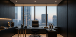 Sophisticated executive office representing a temporary layoff in Alberta legal consultation